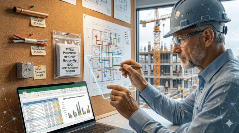 Preliminary Cost Estimation for MEPF & Civil Works Types, Methods & Excel BOQ Templates